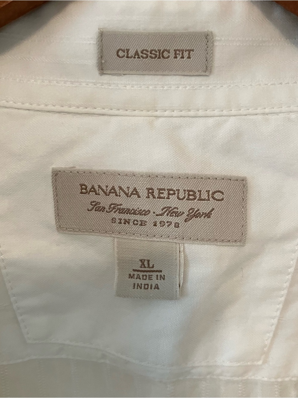 VTG Men's Banana Republic Relaxed Fit Embroidered Resort Shirt Sz. XL White Y2K - Picture 2 of 12
